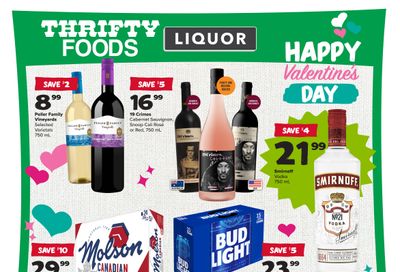 Thrifty Foods Liquor Flyer February 9 to 15