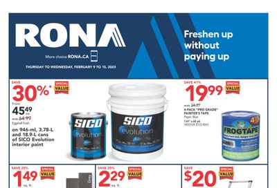 Rona (West) Flyer February 9 to 15