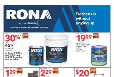 Rona (ON) Flyer February 9 to 15