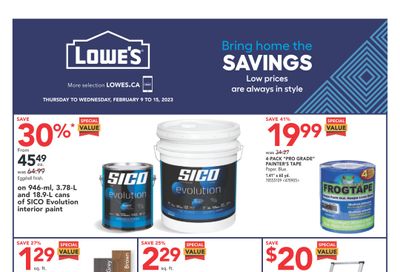 Lowe's (ON) Flyer February 9 to 15