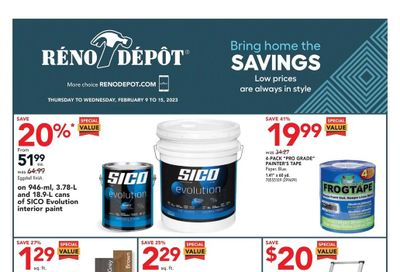 Reno Depot Flyer February 9 to 15