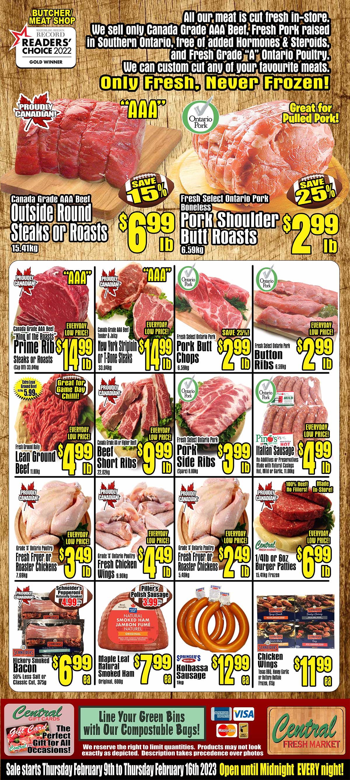 Central Fresh Market Flyer February 9 to 16