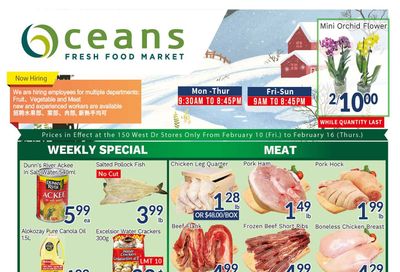 Oceans Fresh Food Market (West Dr., Brampton) Flyer February 10 to 16