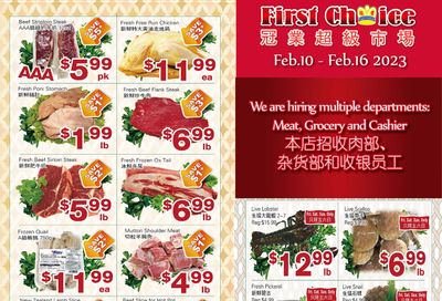 First Choice Supermarket Flyer February 10 to 16