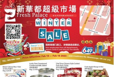 Fresh Palace Supermarket Flyer February 10 to 16