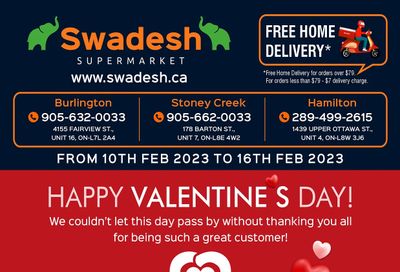 Swadesh Supermarket Flyer February 10 to 16