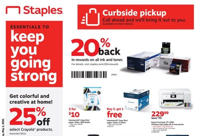 Staples Weekly Ad & Flyer April 26 to May 2