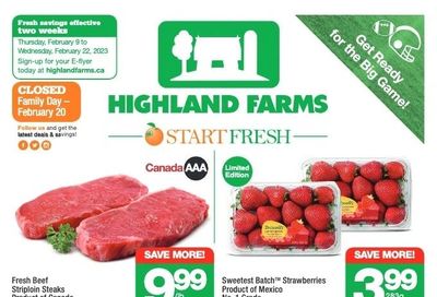 Highland Farms Flyer February 9 to 22