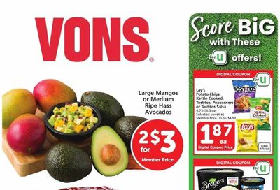 Vons (CA) Weekly Ad Flyer Specials February 8 to February 14, 2023