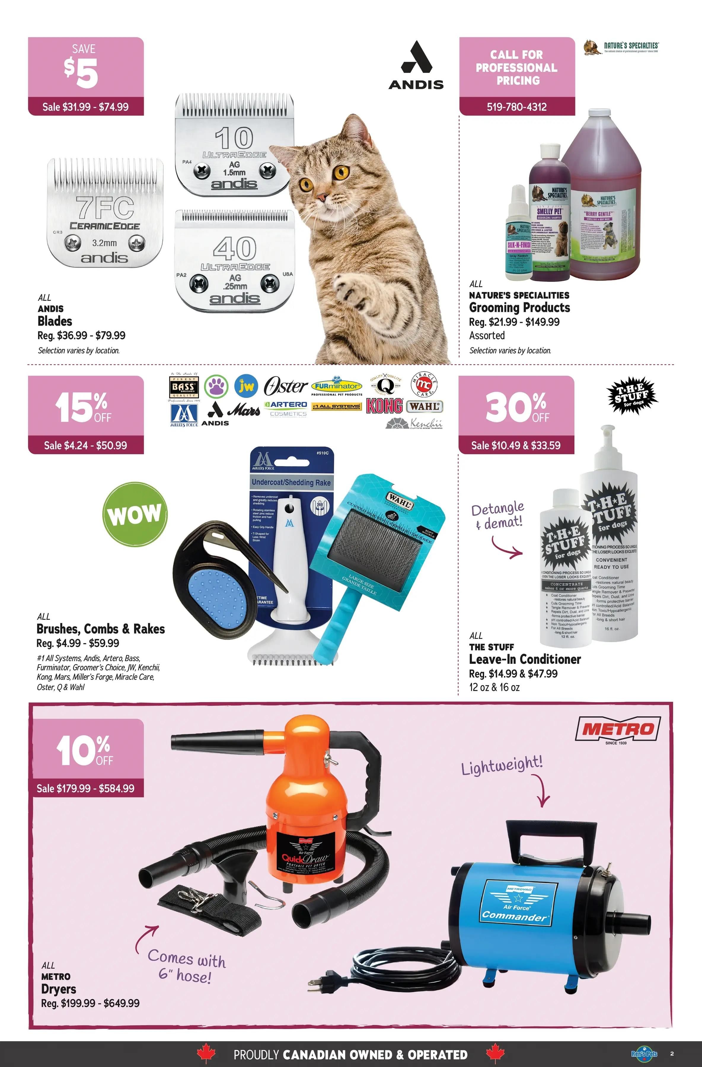 Ren's Pets Grooming Sale Flyer February 13 to 26