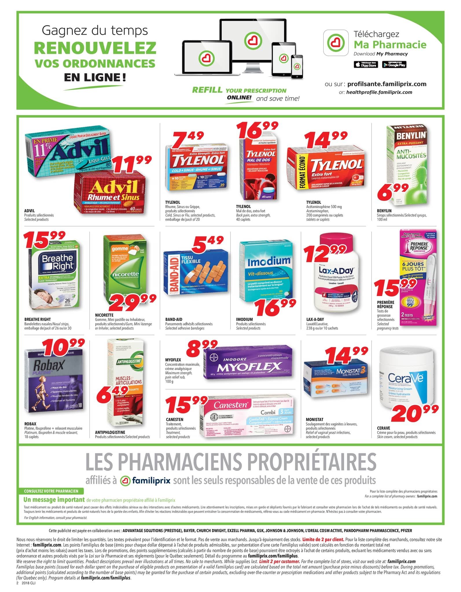 Familiprix Clinique Flyer April 30 to May 6