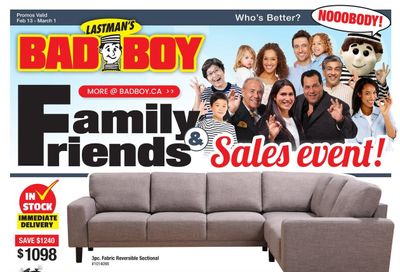 Lastman's Bad Boy Superstore Flyer February 13 to March 1