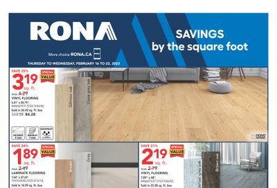 Rona (West) Flyer February 16 to 22