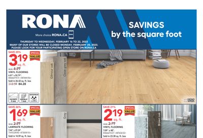 Rona (ON) Flyer February 16 to 22