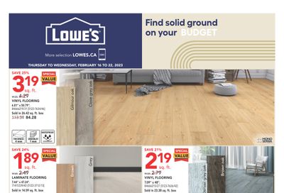 Lowe's (West) Flyer February 16 to 22