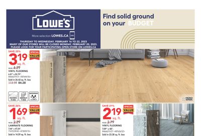 Lowe's (ON) Flyer February 16 to 22