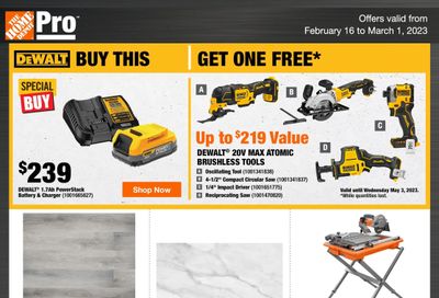 Home Depot Pro Flyer February 16 to March 1