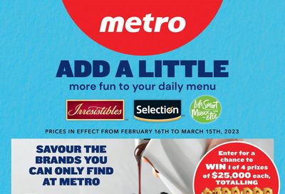 Metro (ON) Add a Little Fun Flyer February 16 to March 15