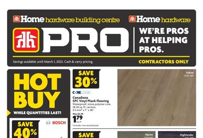 Home Hardware Building Centre (ON) PRO Flyer February 16 to March 1