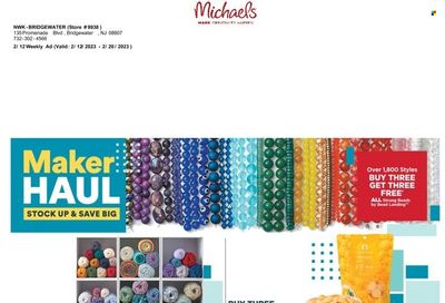 Michaels Weekly Ad Flyer Specials February 12 to February 20, 2023