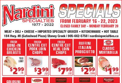 Nardini Specialties Flyer February 16 to 22