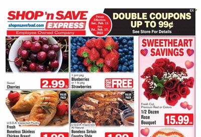 Shop ‘n Save Express (MD, PA, WV) Weekly Ad Flyer Specials February 11 to February 17, 2023