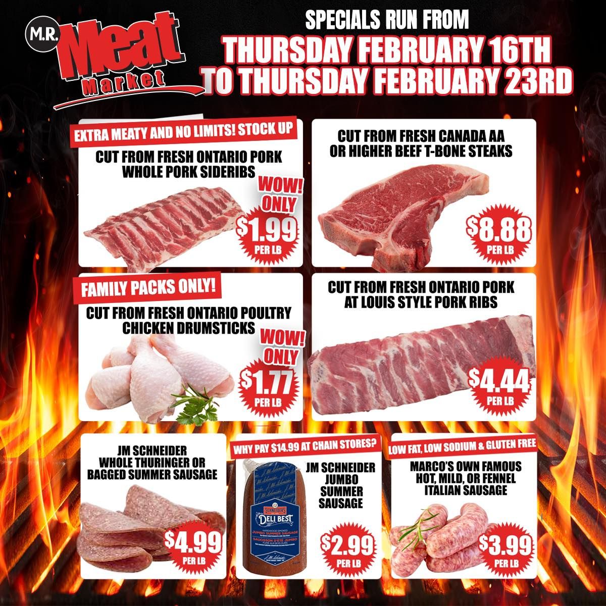M.R. Meat Market Flyer February 16 to 23
