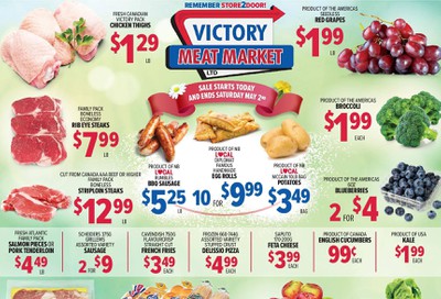 Victory Meat Market Flyer April 28 to May 2