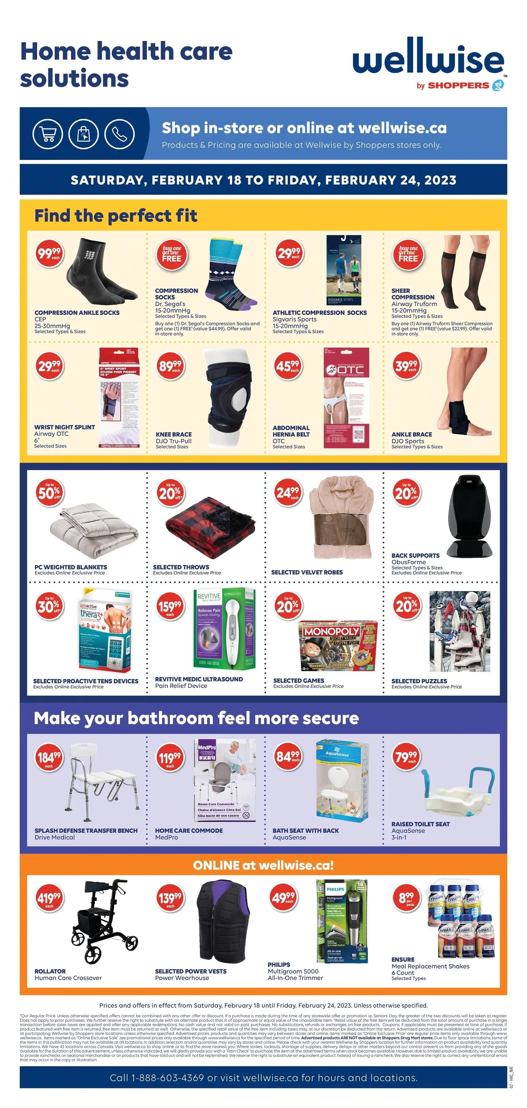 Wellwise By Shoppers Flyer February 18 to 24