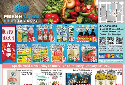 FreshLand Supermarket Flyer February 17 to 23