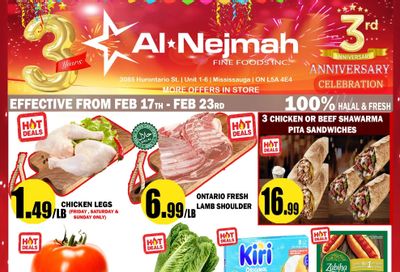 Alnejmah Fine Foods Inc. Flyer February 17 to 23