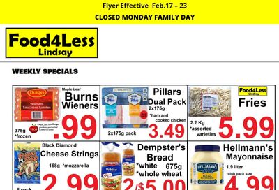 Food 4 Less (Lindsay) Flyer February 17 to 23