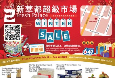 Fresh Palace Supermarket Flyer February 17 to 23