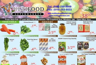 MultiFood Supermarket Flyer February 17 to 23
