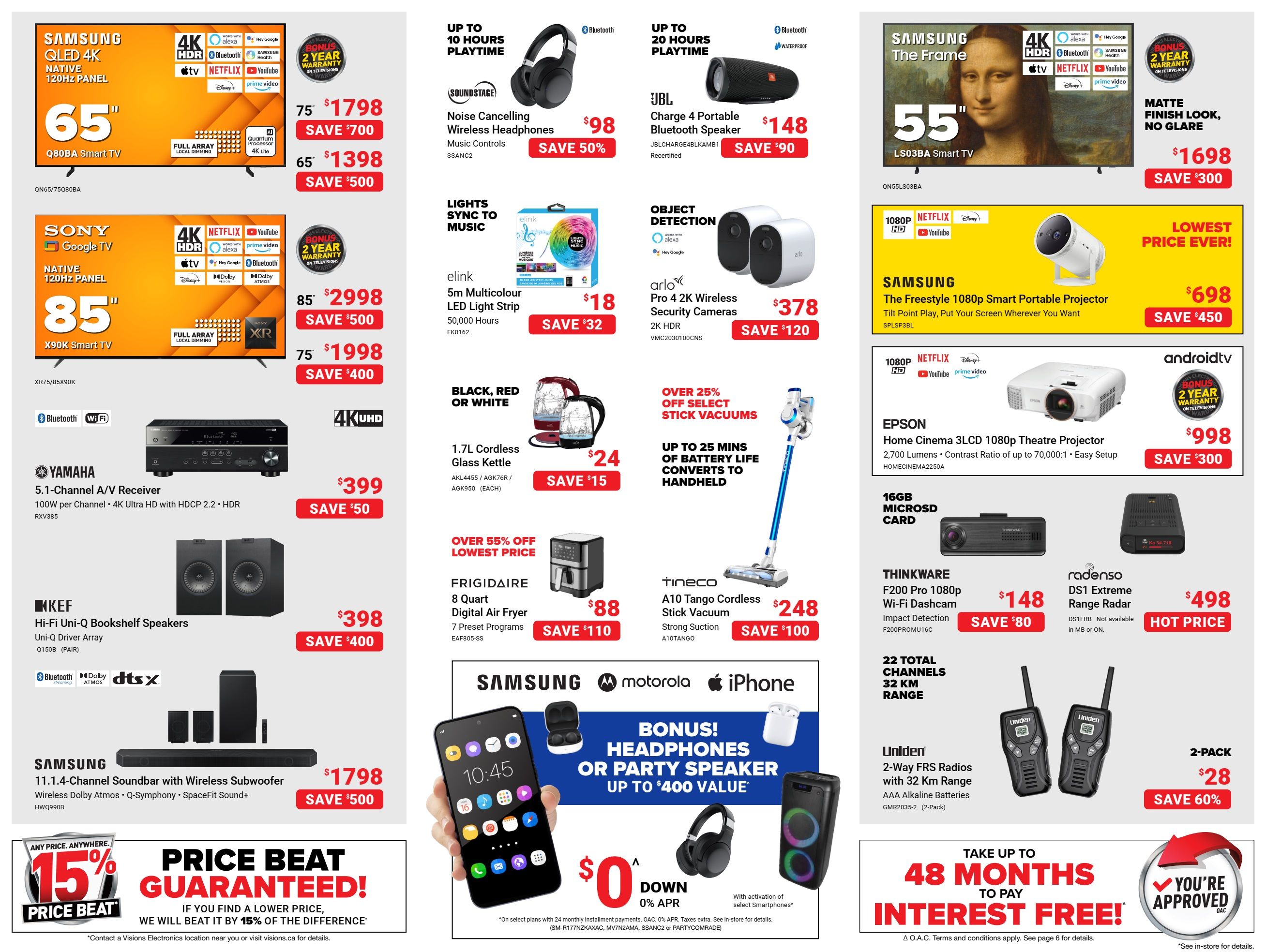 Visions Electronics Inventory Sell-Off Flyer February 17 to 23