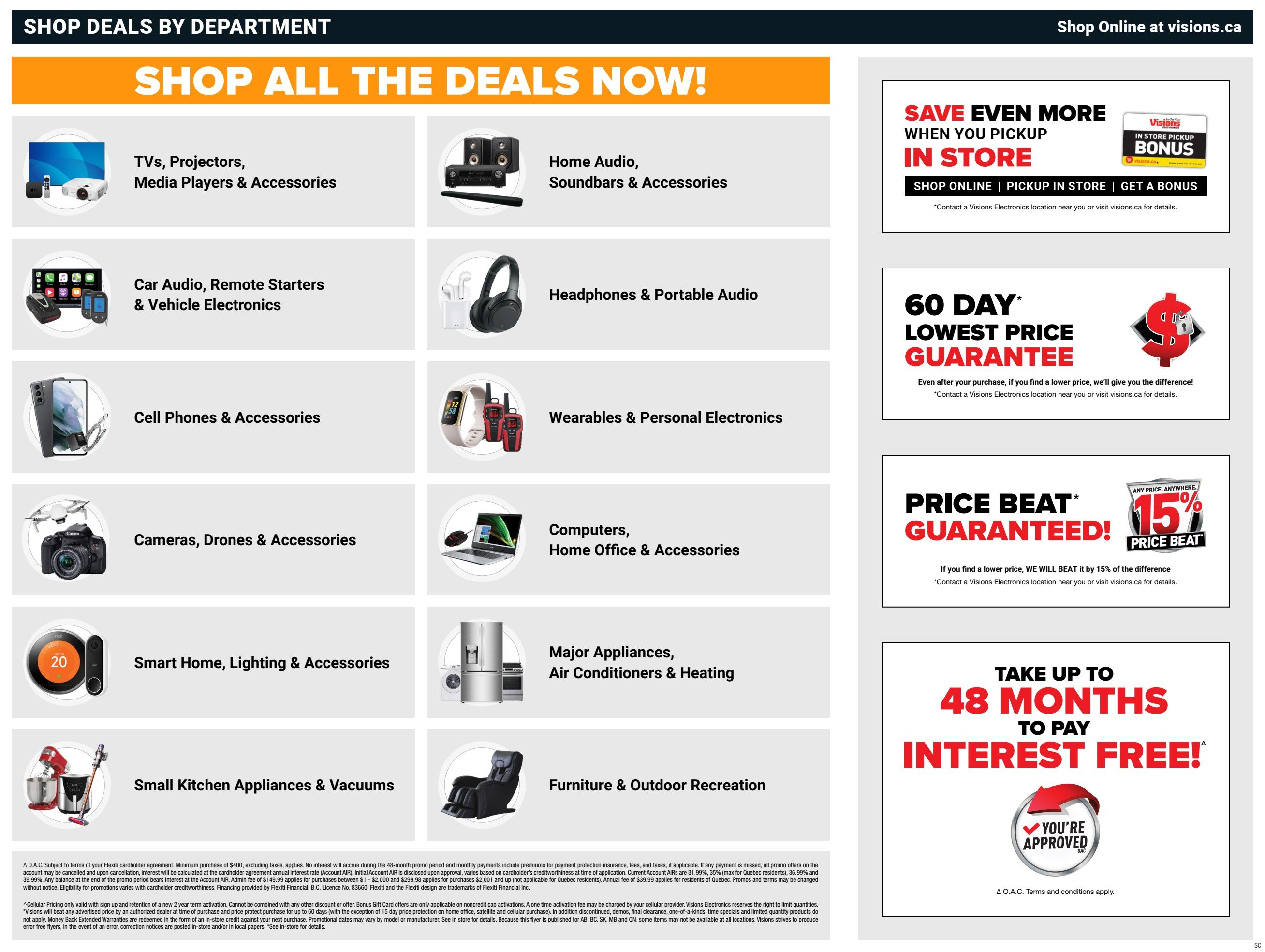 Visions Electronics Inventory Sell-Off Flyer February 17 to 23