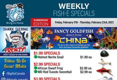 Big Al's (Scarborough) Weekly Specials February 17 to 23