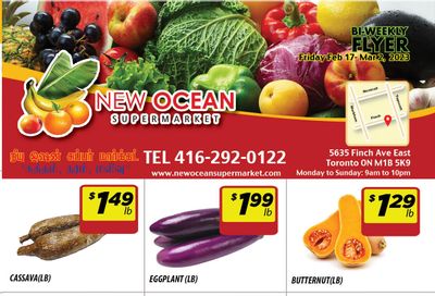 New Ocean Supermarket Flyer February 17 to March 2