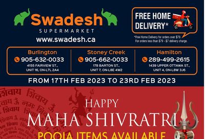 Swadesh Supermarket Flyer February 17 to 23