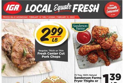 IGA (IN) Weekly Ad Flyer Specials February 15 to February 21, 2023