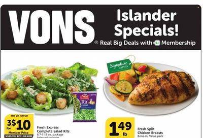 Vons (CA) Weekly Ad Flyer Specials February 15 to February 21, 2023