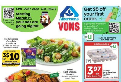 Vons (CA) Weekly Ad Flyer Specials February 15 to February 21, 2023