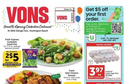 Vons (CA) Weekly Ad Flyer Specials February 15 to February 21, 2023