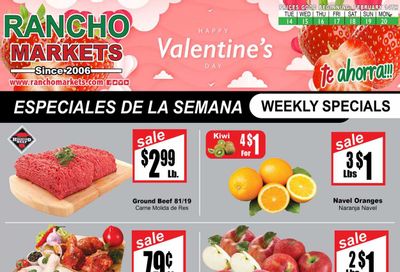 Rancho Markets (UT) Weekly Ad Flyer Specials February 14 to February 20, 2023