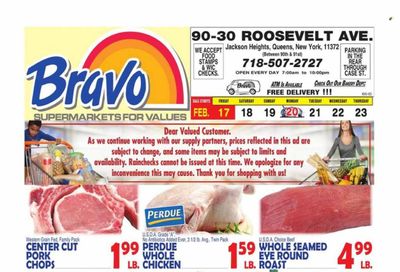 Bravo Supermarkets (CT, FL, MA, NJ, NY, PA) Weekly Ad Flyer Specials February 17 to February 23, 2023