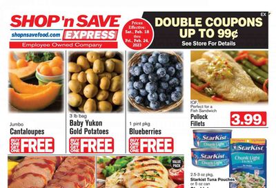 Shop ‘n Save Express (MD, PA, WV) Weekly Ad Flyer Specials February 18 to February 24, 2023