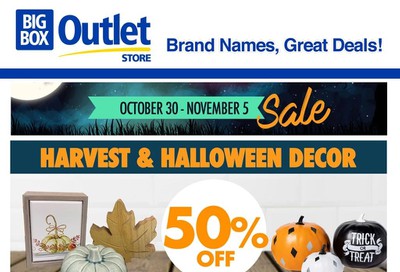 Big Box Outlet Store Flyer October 30 to November 5