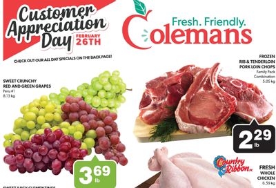 Coleman's Flyer February 23 to March 1