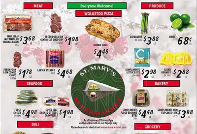 St. Mary's Supermarket Flyer February 22 to 28