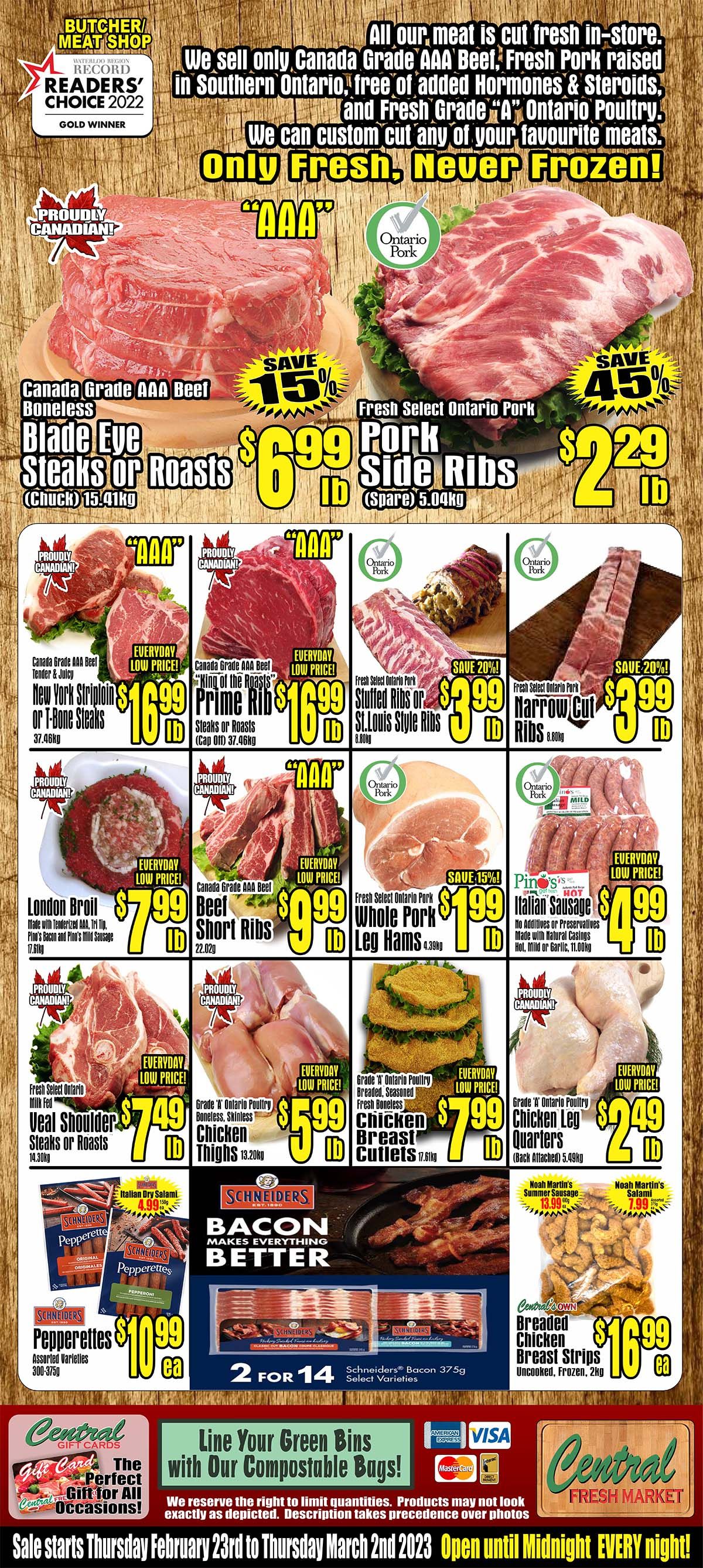 Central Fresh Market Flyer February 23 to March 2